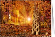 Enchanted Autumn Forest Card