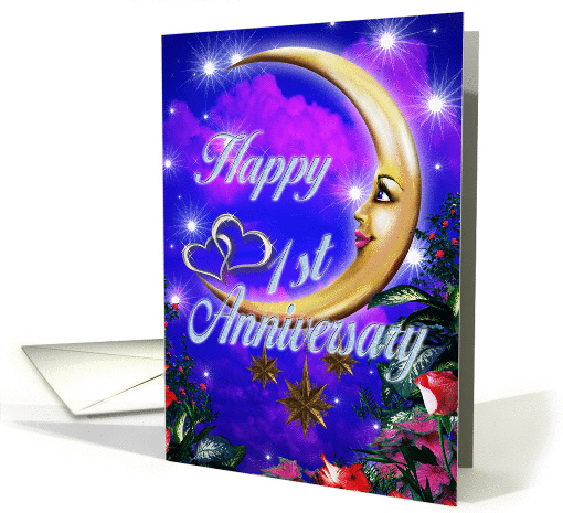 Happy Anniversary Cresent Moon card (1224360)