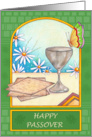Happy Passover greeting card. card