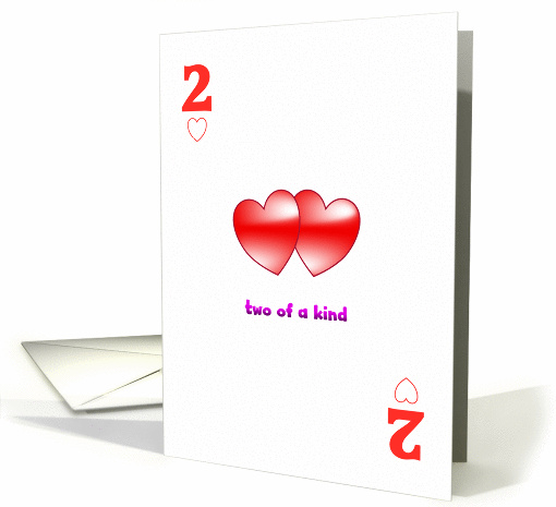 Two of Hearts Two of a Kind Valentine card (1016719)