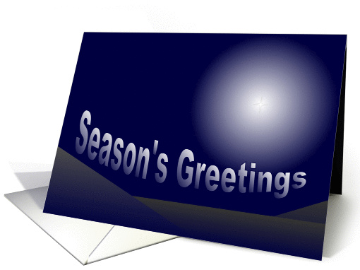 Christmas Star-Season's Greetings card (993145)