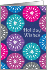 Holiday Wishes Decorative Ornament Globes with Stars card