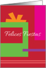 Felices Fiestas- Happy Holidays Spanish Modern Presents card