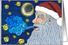 Starry Night Santa card
