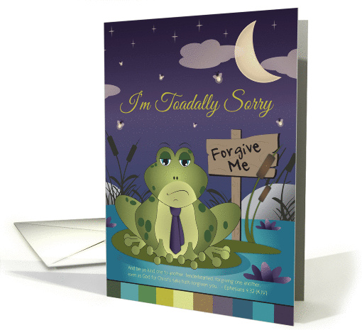 I'm Toadally Sorry, Blank Note card (1117196)