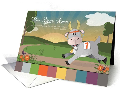 Run Your Race, Blank Note card (1130714)