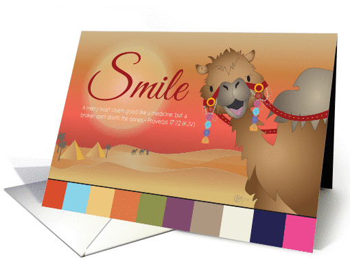 Smile, Blank Note card (994035)
