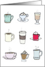 Cozy Coffee Mugs - Cute Holiday Card