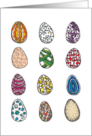 Happy Easter (Decorated Eggs) card