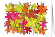 Autumn Leaves (Happy Thanksgiving) card