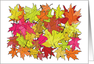 Autumn Leaves (Thanks for Raking, Lawn Maintenance) card