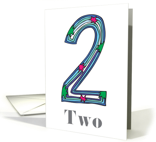 Happy Birthday - Two Years Old (2nd Birthday) card (1161898)