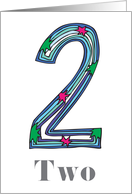 Happy Birthday - Two Years Old (2nd Birthday) card