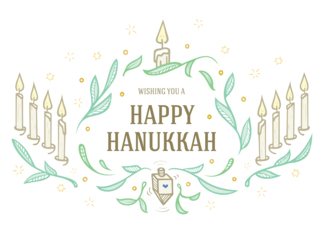 Menorah and Dreidel ...