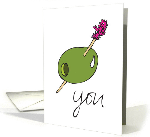 Olive You (I love You) Valentine's Day card (994975)