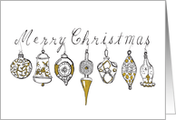 Vintage Ornaments card