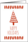 Bean Tree Holiday Card (Red) card