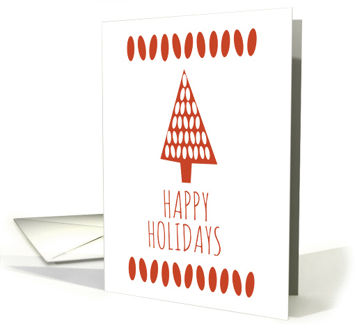 Bean Tree Holiday Card (Red) card (982179)