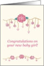 New Baby Girl! card