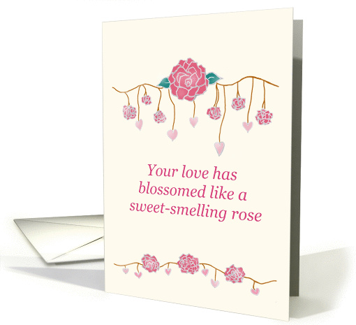 Sweet Smelling Rose Engagement card (1036259)