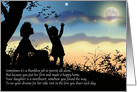 Single Mother with Daughter Mother’s Day Vintage Silhouette card