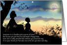 Single Mother with Son Mother’s Day Vintage Silhouette card