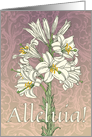 Alleluia Madonna Lily Easter card