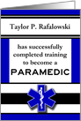 Paramedic School Graduation Announcement card