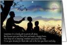 Single Dad Mr. Mom 2 Sons Silhouette Evening Sky Father’s Day card