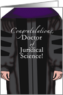 Doctor of Juridical Science Graduation Congratulations Light Skin card