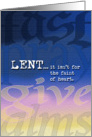 Lent Fast Pray Give Alms card