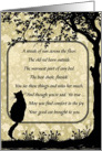 Female Kitty Cat Pet Sympathy Vintage Silhouette card