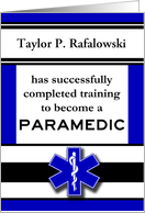 Paramedic School Graduation Announcement card