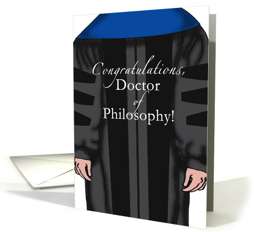 PhD Graduation Congratulations Light Skin card (1357098)
