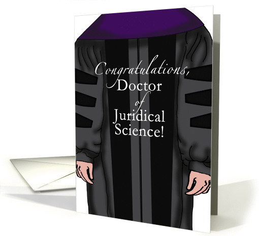 Doctor of Juridical Science Graduation Congratulations Light Skin card