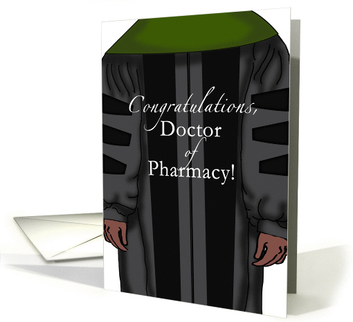 Doctor of Pharmacy Congratulations Dark Skin African American card