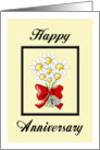 Happy Anniversary, Daisies & Dog Tags Card