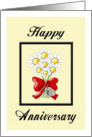 Happy Anniversary, Daisies & Dog Tags Card