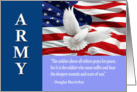 Military Army Thank You, MacArthur Quote Card