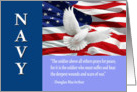 Military Navy Thank You, MacArthur Quote Card