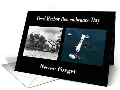 Pearl Harbor Day - USS Arizona & Memorial card (1087070)