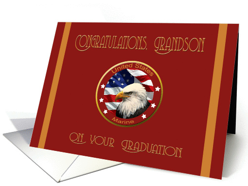 Congratulations Grandson On Your Marine Basic Training Graduation card