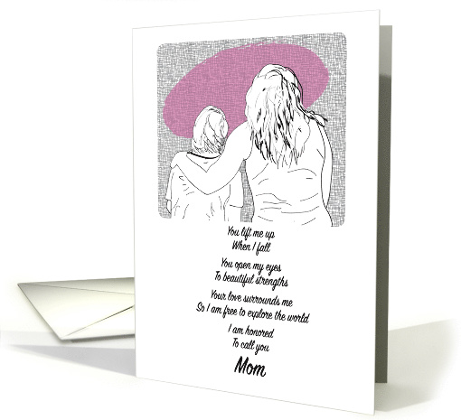 This Mothers Day I'm Honored to Call you Mom card (1519196)