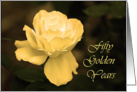 anniversary 50 golden years Gold Rose card