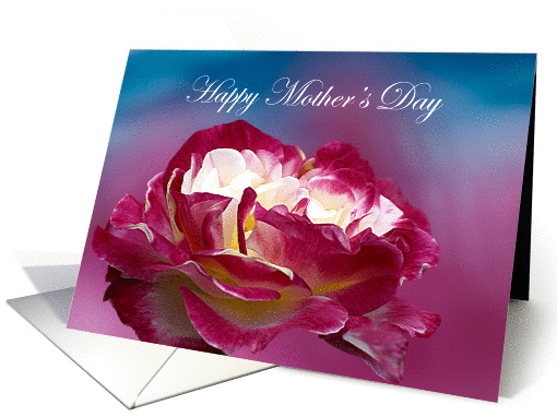 Happy MOther's Day Red and white Rose card (1078946)