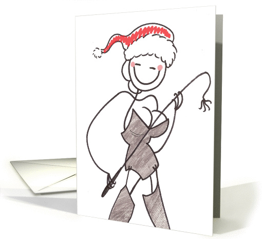 Let's Get Naughty Christmas card (1000359)