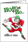 Football Holiday Rush! Christmas card