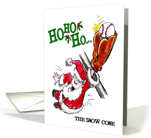 Baseball The Snow Cone Christmas card (993001)