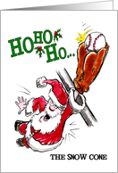 Baseball The Snow Cone Christmas card