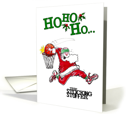 Basketball The Stocking Stuffer Christmas card (993003)
